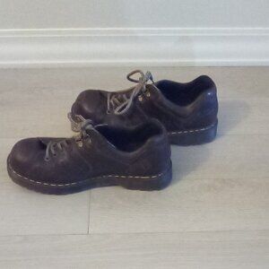 Doc Marten's Mens  Leather Oxford Chunky Brown Shoes Size 12 US Mens